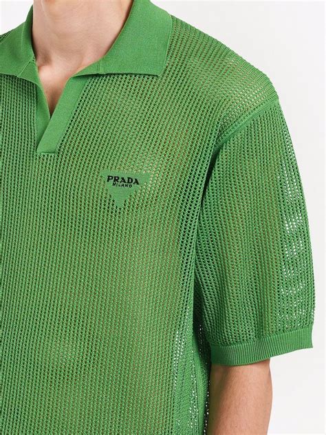 prada green polo shirt